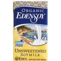 EdenSoy Soymilk, Unsweetened, 32 Ounce