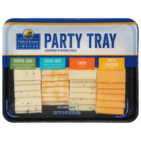 Great Lakes Cheese Party Tray Slices, Variety, 16 Ounce