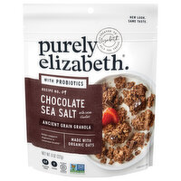 Purely Elizabeth Probiotic Granola, Grain Free, Chocolate Sea Salt + Probiotics, 8 Ounce