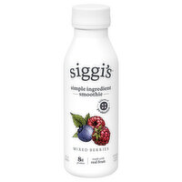Siggi's Probiotic Drinkable Lowfat Yogurt, Mixed Berries, 8 Fluid ounce