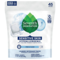 Seventh Generation Laundry Pods Free & Clear, 45 Each