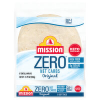 Mission Tortillas Soft Taco Original Zero Net Carbs, 8 Each