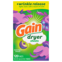 Gain Dryer Sheet Moonlight Breeze, 120 Each