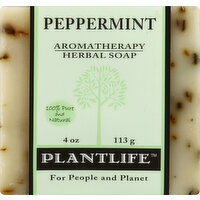 Plantlife Bar Soap, Peppermint, 4.5 Ounce