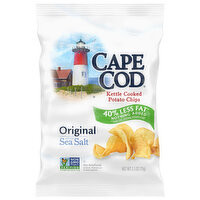 Cape Cod Less Fat Original Kettle Cooked Potato Chips, 2.5 Ounce
