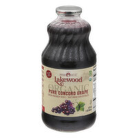 Lakewood Pressed Juice, Fresh, Organic, Pure Concord Grape, 32 Ounce