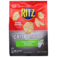 Ritz Crisp & Thins Cream Cheese & Onion Potato & Wheat Chips, 7.1 Ounce