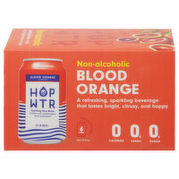 HOP WTR Sparkling Hop Water, Blood Orange, 6 Each