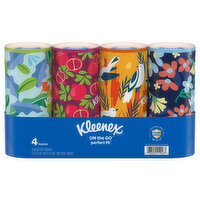 Kleenex Tissues, Perfect Fit Tube Multipack, 4 Each