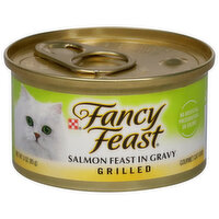 Purely Fancy Feast Grilled Gravy Wet Cat Food, Salmon Feast, 3 Ounce