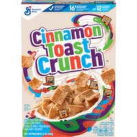 Cinnamon Toast Crunch Breakfast Cereal, Cinnamon Sugar Squares, 12 Ounce