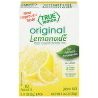 True Lemon Original Lemonade Drink Mix, 10 Each