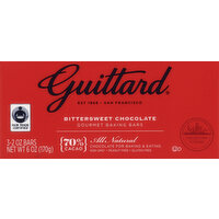 Guittard Baking Bar Bittersweet Chocolate 70% Cocoa, 6 Ounce