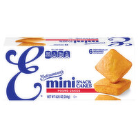 Entenmann's Minis Pound Snack Cakes, 6 Each