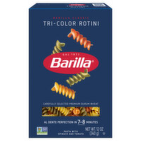 Barilla Tri-Color Rotini Pasta, 12 Ounce