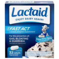 Lactaid Fast Acting Caplets, 32 Each