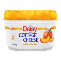 Daisy 4% Cottage Cheese With Peaches, 6 Ounce