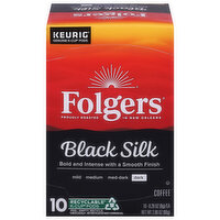 Folgers Coffee K-Cup Black Silk, 10 Each