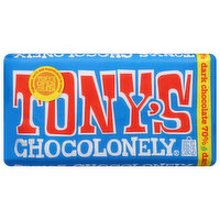 Tony's Bar Dark Chocolate 70%, 6.35 Ounce