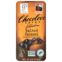 Chocolove Filled Salted Caramel in Dark Chocolate Bar, 3.2 Ounce