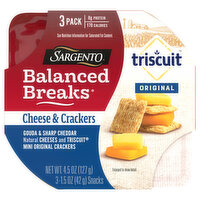Sargento Balanced Breaks Cheese and Crackers Gouda and Sharp Cheddar, 4.5 Ounce