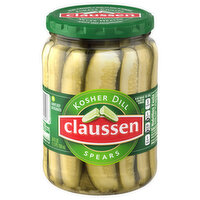 Claussen Kosher Dill Pickle Spears, 24 Fluid ounce