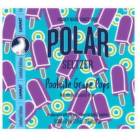 Polar Seltzer Poolside Grape Pops, 6 Each