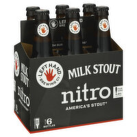 Left Hand Brewing Co. Milk Stout Nitro, 6 Each