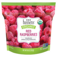 Heinen's Organic Red Raspberries, 10 Ounce