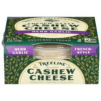 Treeline Vegan Cheese Garlic and Herb, 6 Ounce