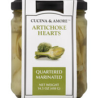 Cucina & Amore Artichoke Hearts, Quartered, Marinated, 14.5 Ounce