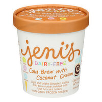 Jeni's Dairy-Free Frozen Dessert, Cold Brew with Coconut Cream, 16 Ounce