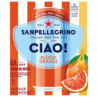 San Pellegrino Ciao! Sparkling Water Blood Orange, 6 Each