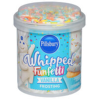Pillsbury Whipped Frosting, Funfetti Vanilla Marshmallow, 12 Ounce