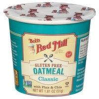 Bob's Red Mill Oatmeal Cup, Classic with Flax & Chia, Gluten Free, 1.81 Ounce