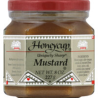 Honeycup Mustard, Uniquely Sharp, 8 Ounce