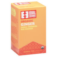 Equal Exchange Organic Ginger Tea, 20 Each