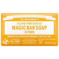 Dr. Bronner's Bar Soap, All-One Hemp Citrus, 5 Ounce