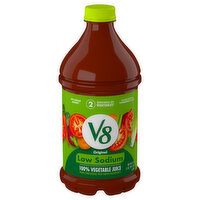 V8 100% Vegetable Juice 100% Vegetable Juice, Low Sodium, 46 Ounce