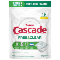 Cascade ActionPacs Free & Clear Lemon Essence, 19 Each