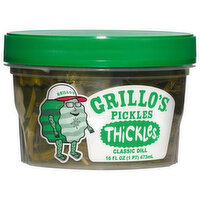 Grillo's Thickles Pickles, 16 Ounce