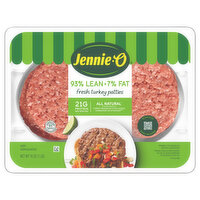 Jennie-O 93% Lean Ground Turkey Patties, 16 Ounce