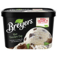 Breyers Ice Cream Mint Chocolate Chip, 48 Ounce