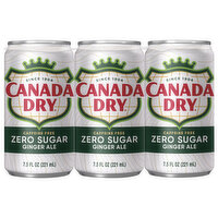 Canada Dry Zero Sugar Ginger Ale, 6 Each