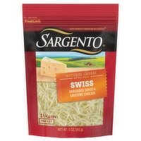 Sargento Shredded Swiss Natural Cheese, 5 Ounce