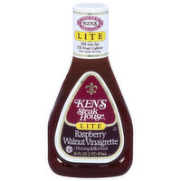 Ken's Steak House Raspberry Walnut Vinaigrette Dressing Lite, 16 Ounce