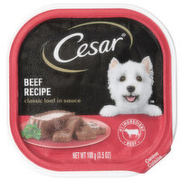 CESAR Beef Recipe Classic Loaf in Sauce Canine Cuisine, 3.5 Ounce