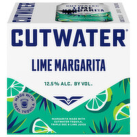 Cutwater Tequila Lime Margarita Rtd Cans, 4 Each