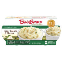 Bob Evans Sour Cream and Chive Mashed Potatoes Twin Cup, 12 Ounce