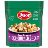 Tyson Grilled And Ready Diced Oven Roasted Frozen Chicken Breast, 22 Ounce